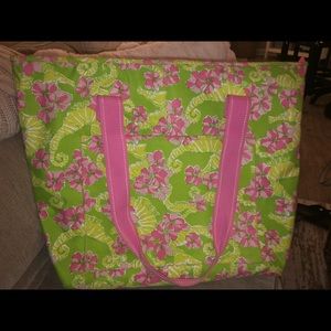 Lilly Pulitzer insulated bag.